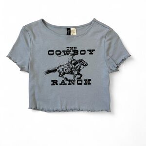Blue Cowboy Baby Tee